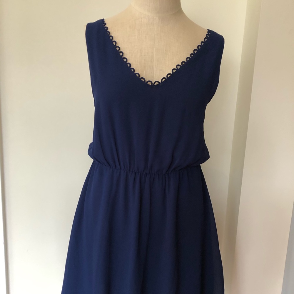 Navy spring dress, size Small